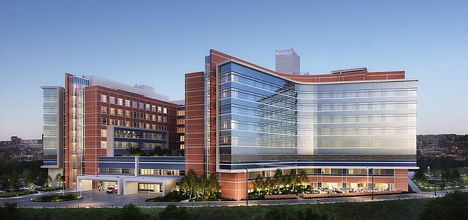 Scripps Health is building a $644 million new hospital tower in La Jolla. Rendering courtesy of HGA architects.