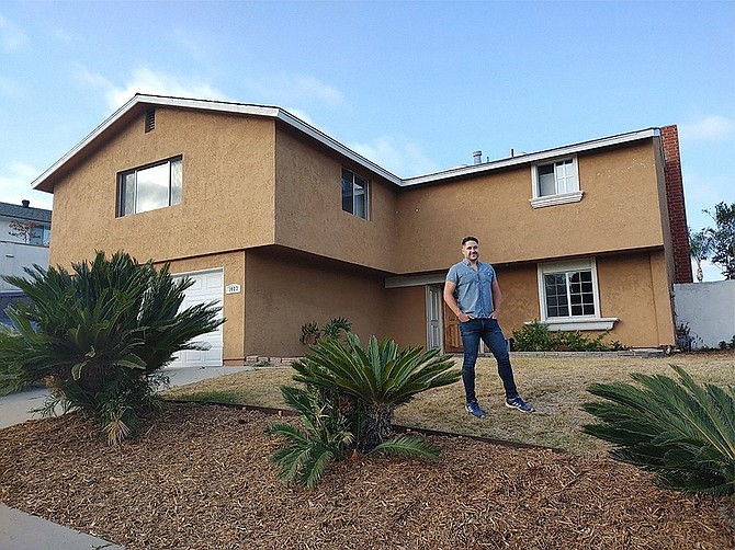 Ross Bixler bought a new home in Chula Vista using a new home-buying service started in San Diego. Photo courtesy of Home Bay Technologies.
