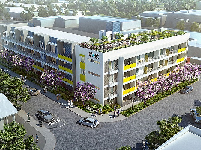 Rendering courtesy of Alliance Development Services.
C+C Flats was built in downtown Chula Vista by Allied Development Services.