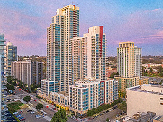 Vantage Point Apartments downtown sold for $312 million. Photo courtesy of CoStar.