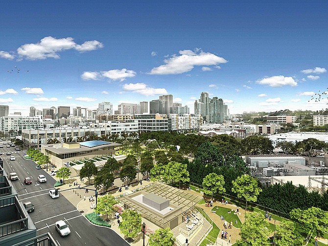 Rendering courtesy of the City of San Diego
East Village Green, a 4.1-acre park in East Village, is expected to draw other development to East Village.